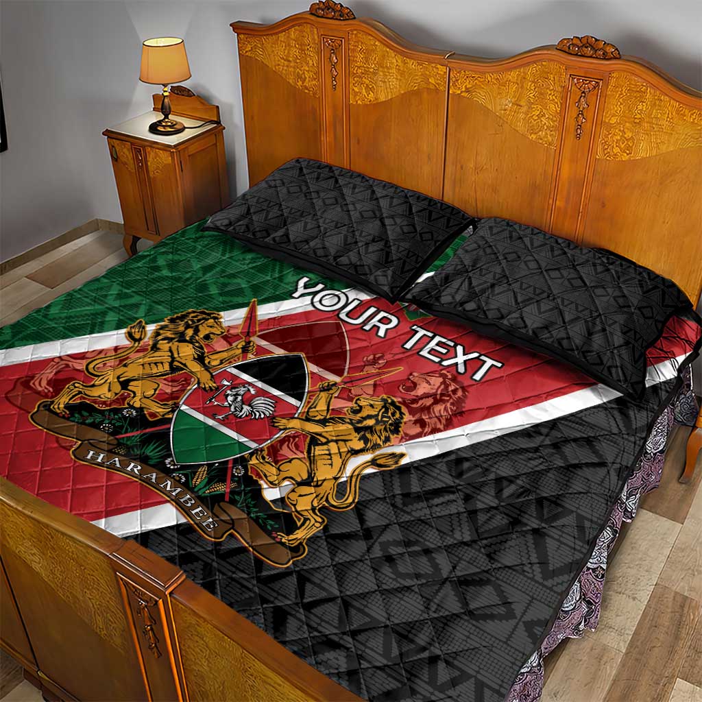 Personalised Kenya Quilt Bed Set Flag Style - African Pattern LT15