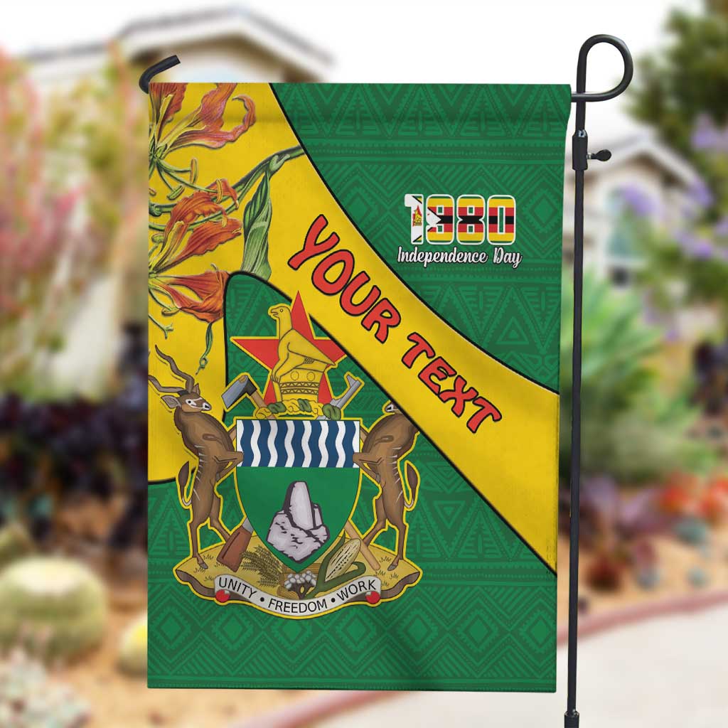 Personalised Proudly Zimbabwe Garden Flag Happy Independence Day LT15