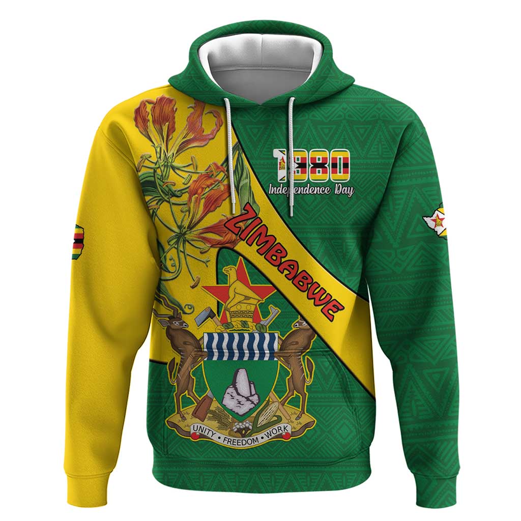 Personalised Zimbabwe Hoodie 1980 Independence Day LT15
