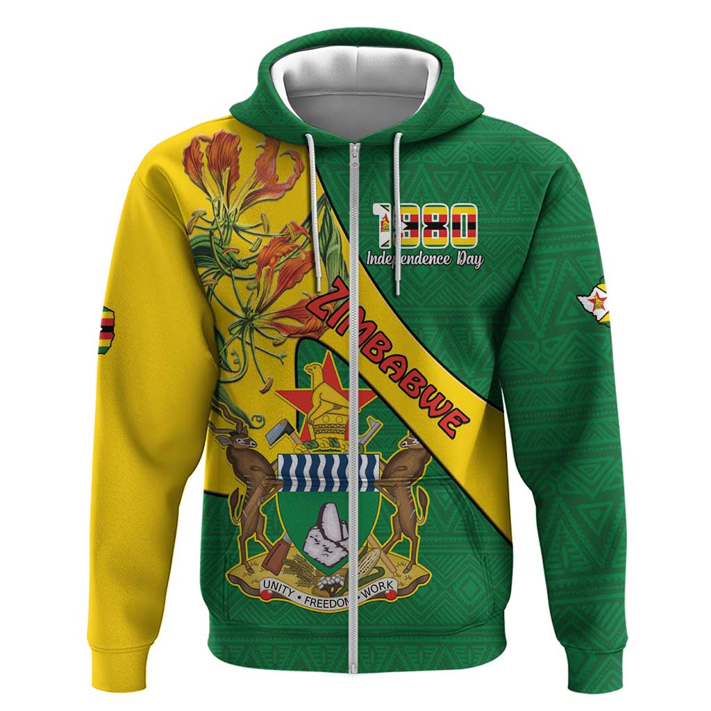 Personalised Zimbabwe Hoodie 1980 Independence Day LT15