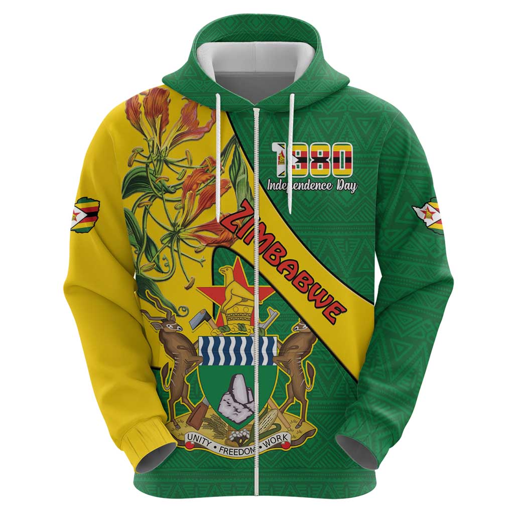 Personalised Zimbabwe Hoodie 1980 Independence Day LT15