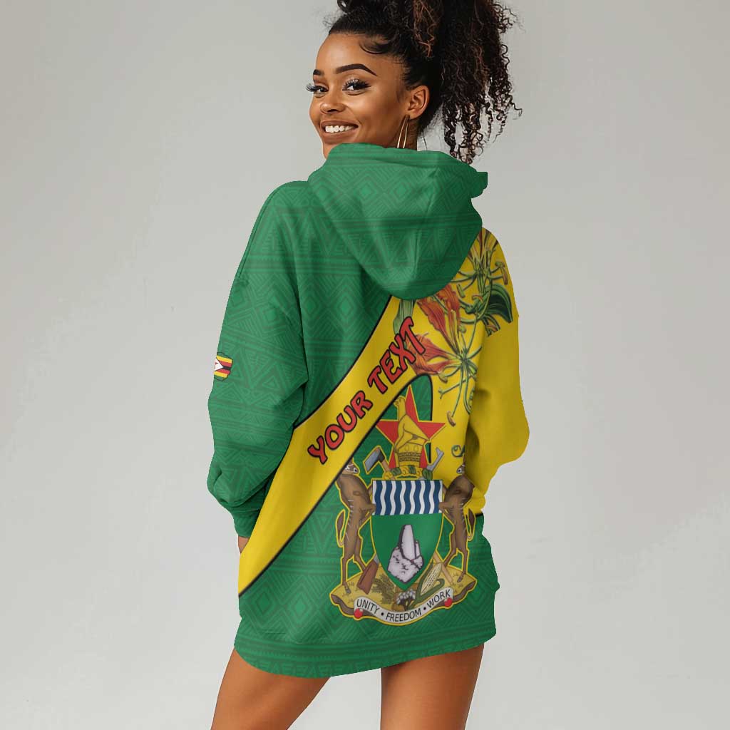 Personalised Proudly Zimbabwe Hoodie Dress Happy Independence Day LT15