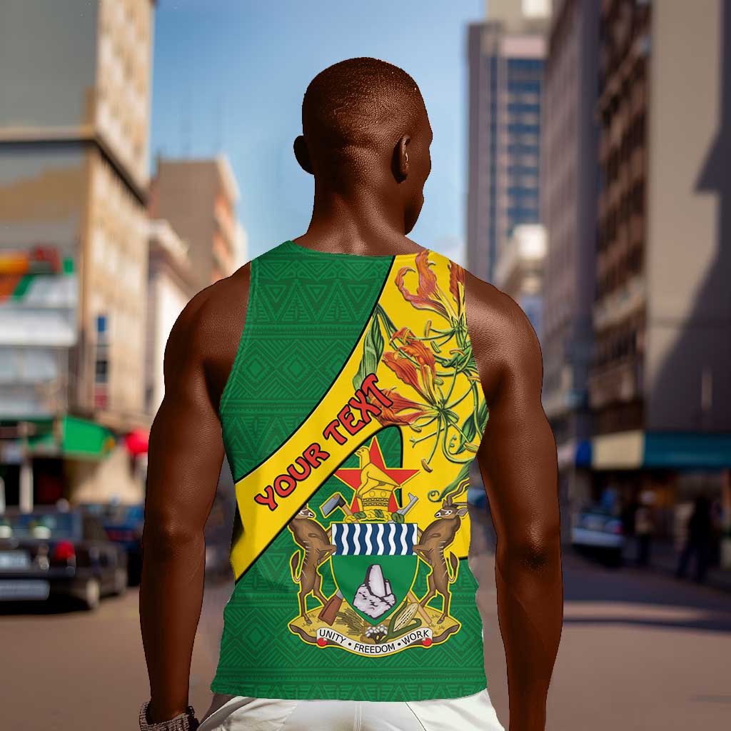 Personalised Proudly Zimbabwe Men Tank Top Happy Independence Day LT15