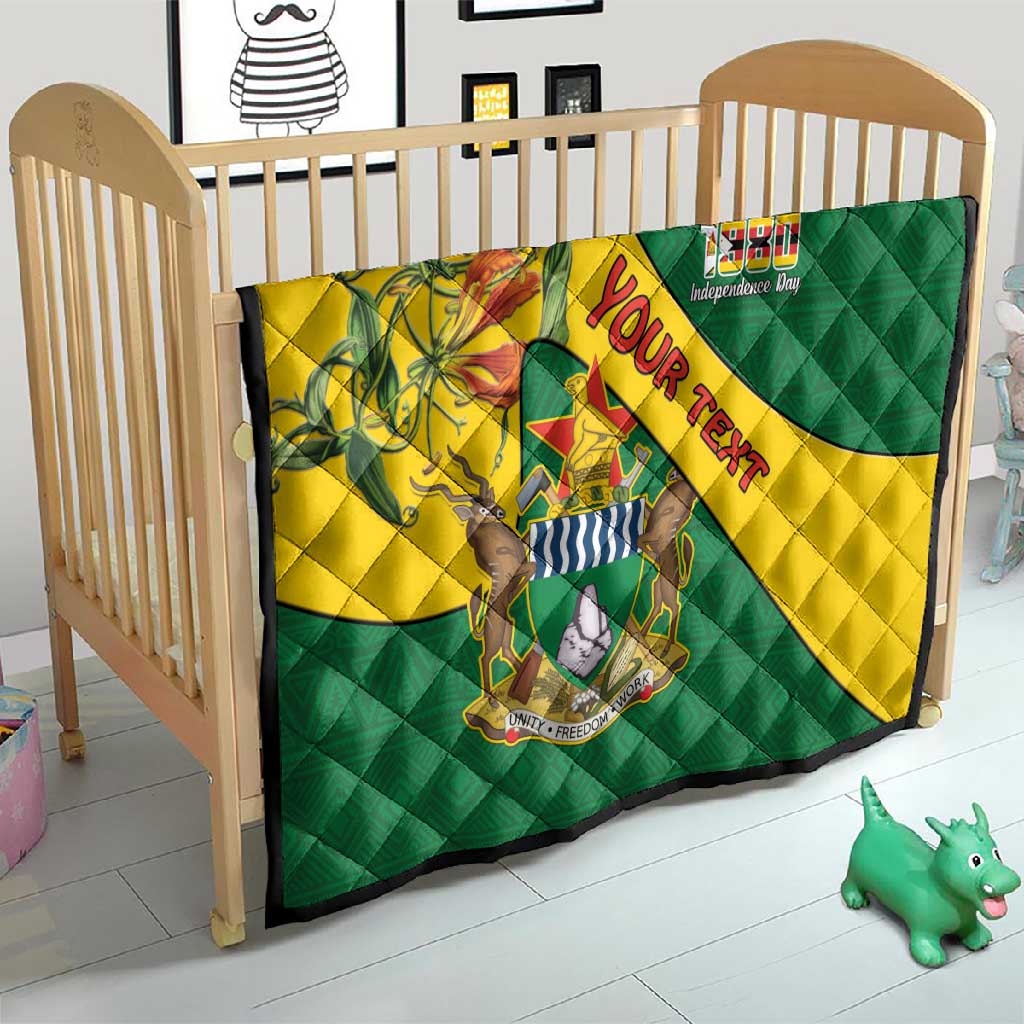 Personalised Proudly Zimbabwe Quilt Happy Independence Day LT15