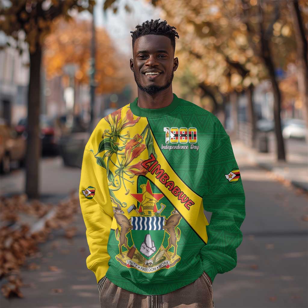 Personalised Proudly Zimbabwe Sweatshirt Happy Independence Day LT15