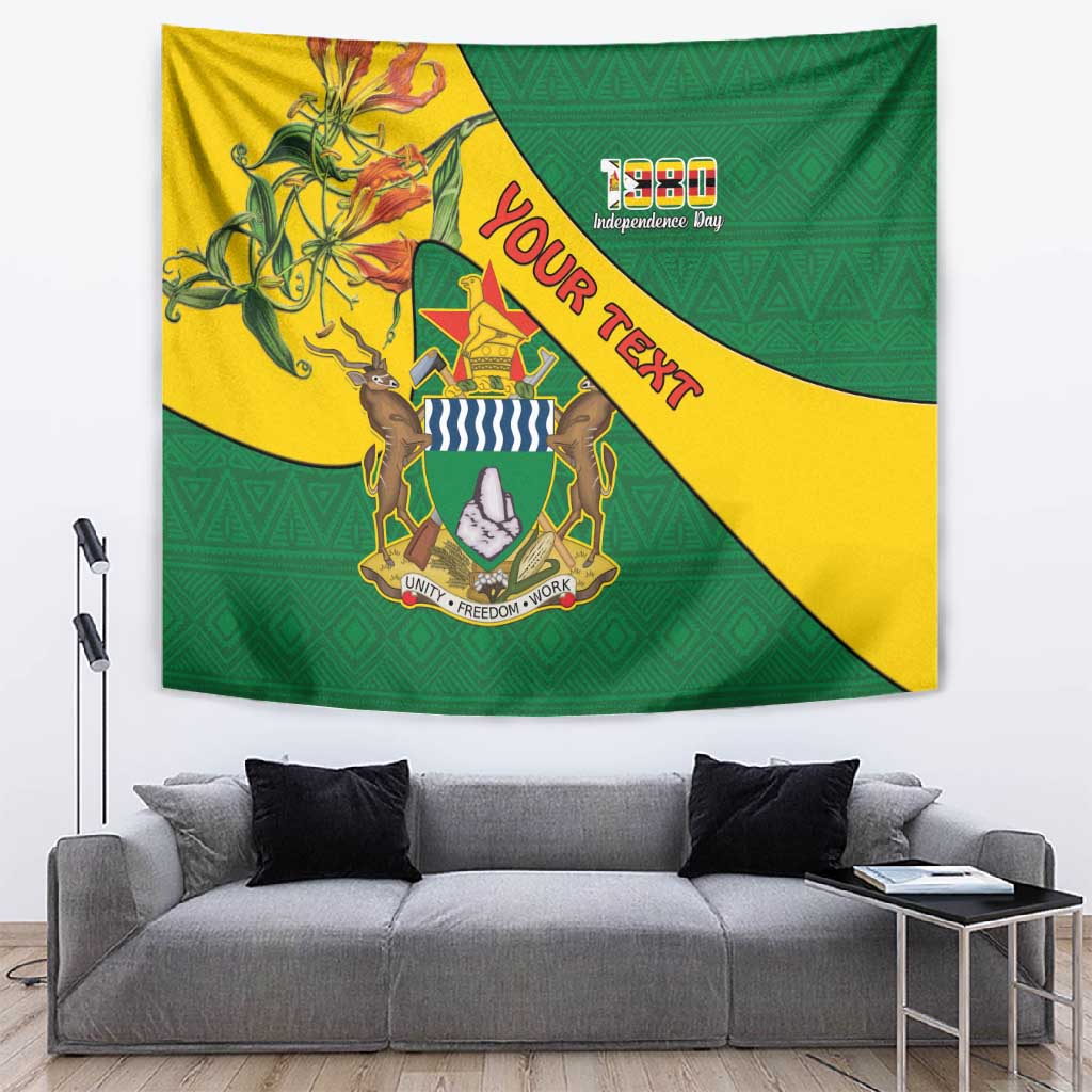 Personalised Proudly Zimbabwe Tapestry Happy Independence Day LT15