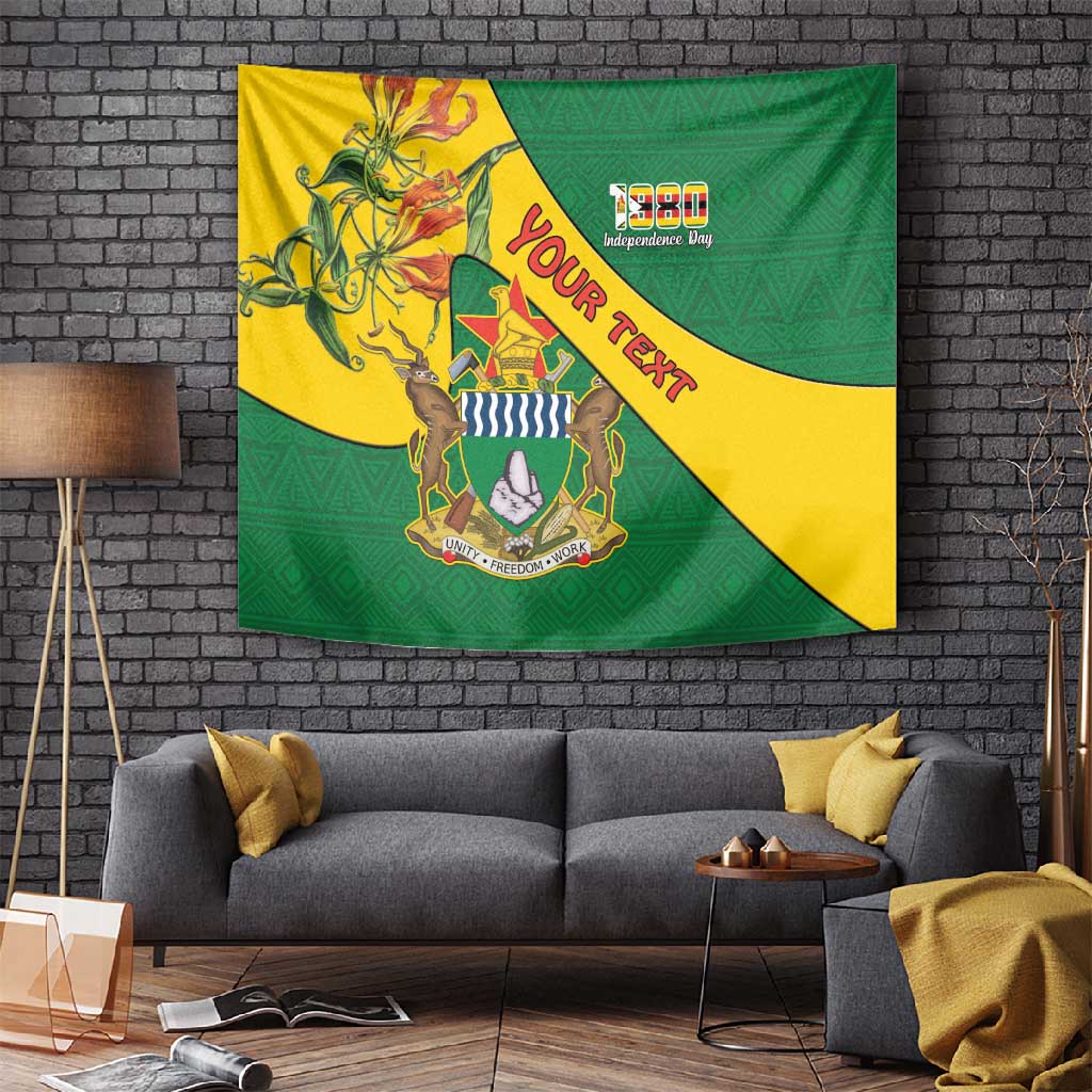 Personalised Proudly Zimbabwe Tapestry Happy Independence Day LT15