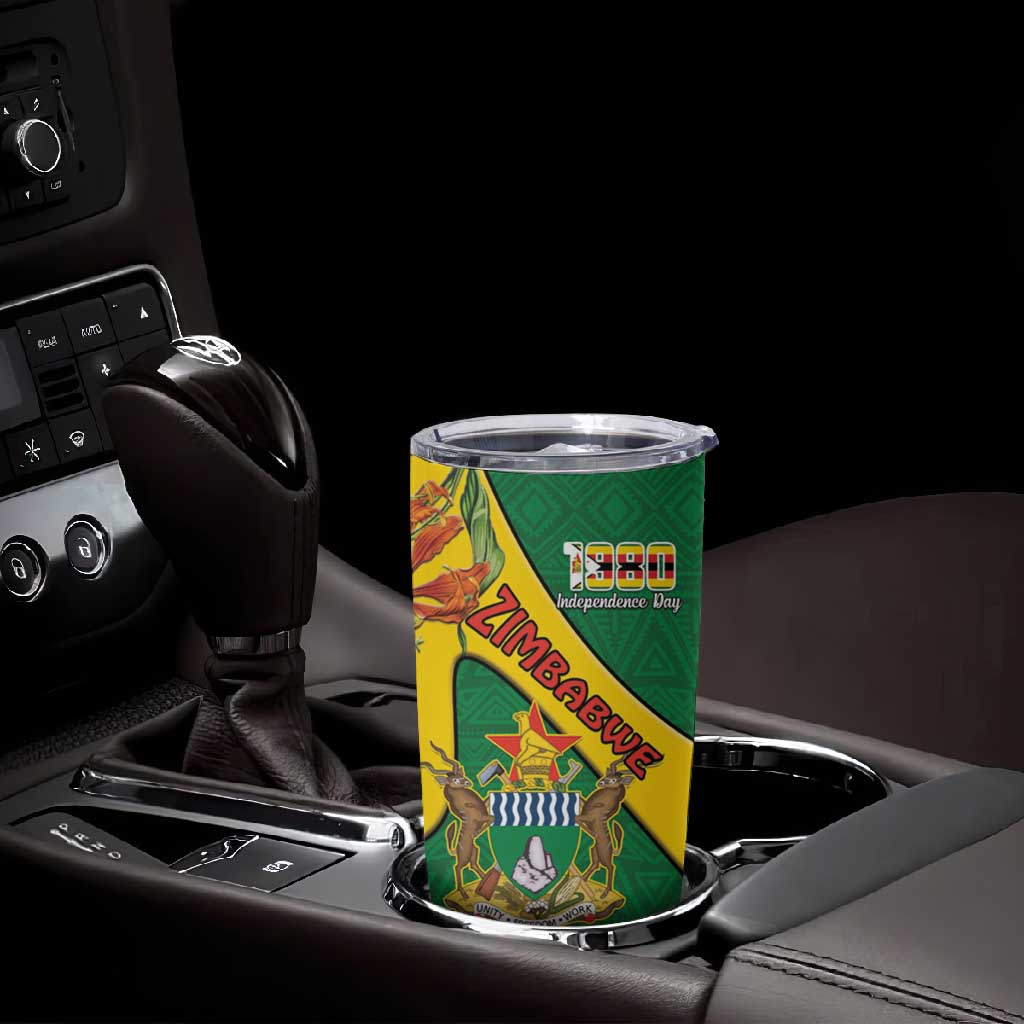 Personalised Proudly Zimbabwe Tumbler Cup Happy Independence Day LT15