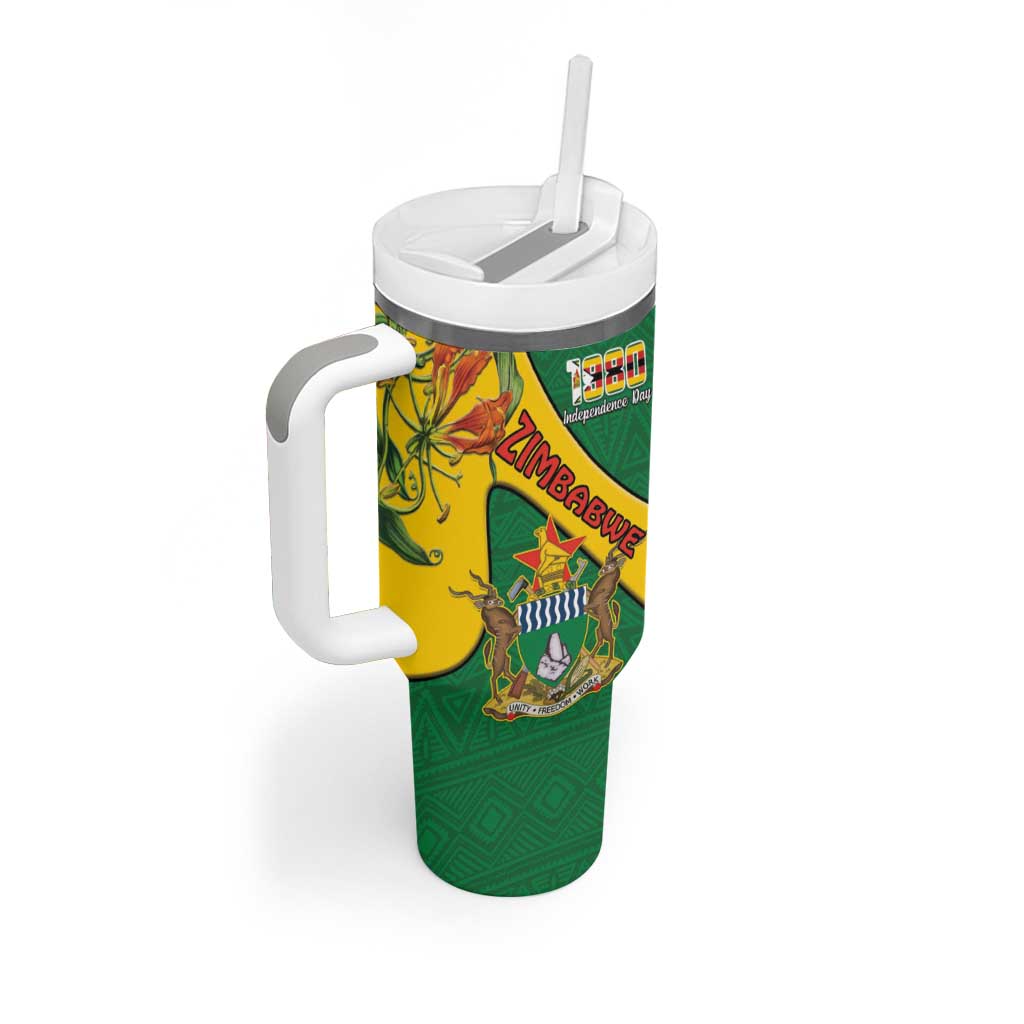Personalised Proudly Zimbabwe Tumbler With Handle Happy Independence Day LT15