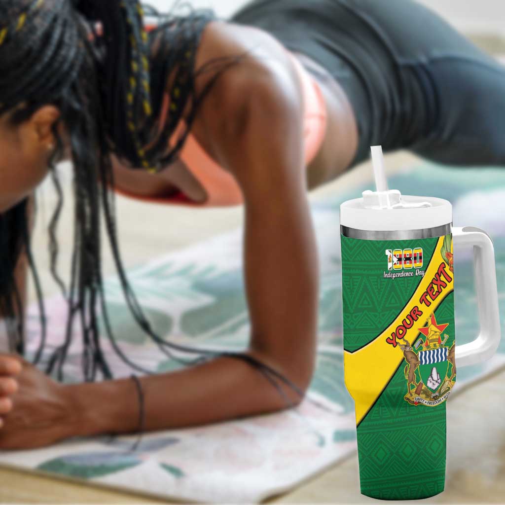 Personalised Proudly Zimbabwe Tumbler With Handle Happy Independence Day LT15