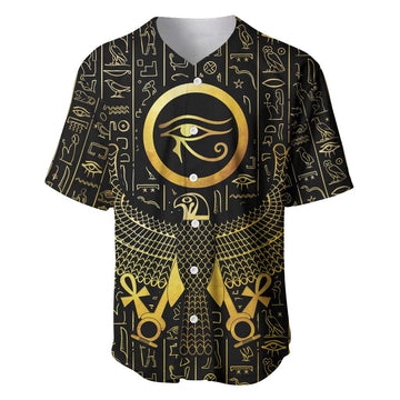Ancient Egyptian Baseball Jersey Horus Falcon God LT15