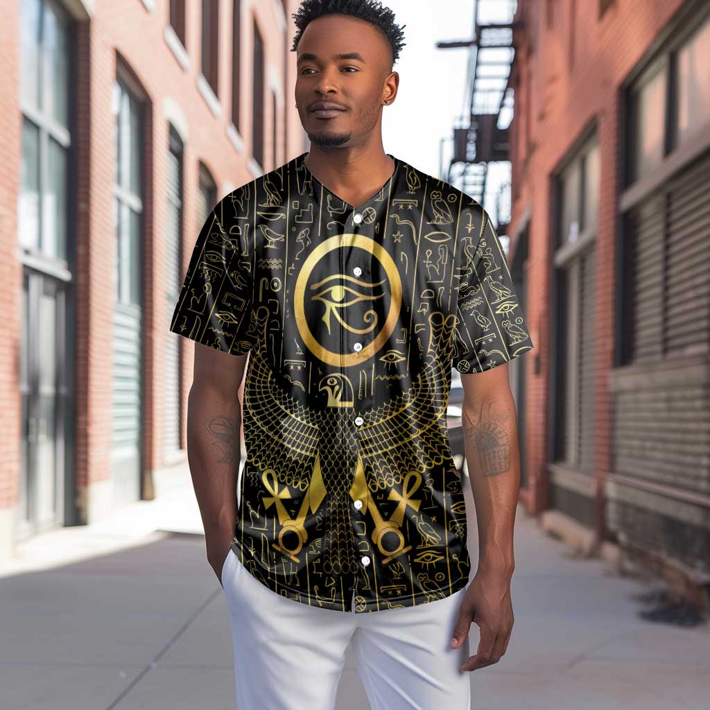 Ancient Egyptian Baseball Jersey Horus Falcon God LT15