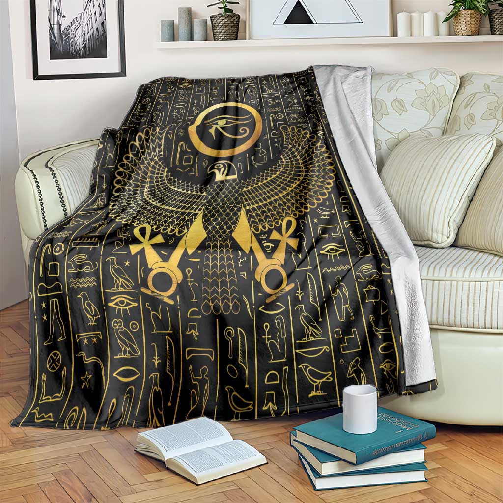 Ancient Egyptian Blanket Horus Falcon God LT15