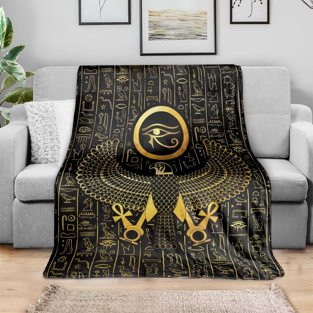 Ancient Egyptian Blanket Horus Falcon God LT15