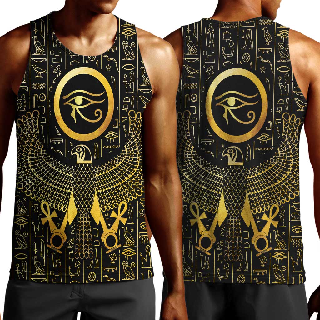 Ancient Egyptian Men Tank Top Horus Falcon God LT15