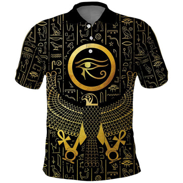 Ancient Egyptian Polo Shirt Horus Falcon God LT15