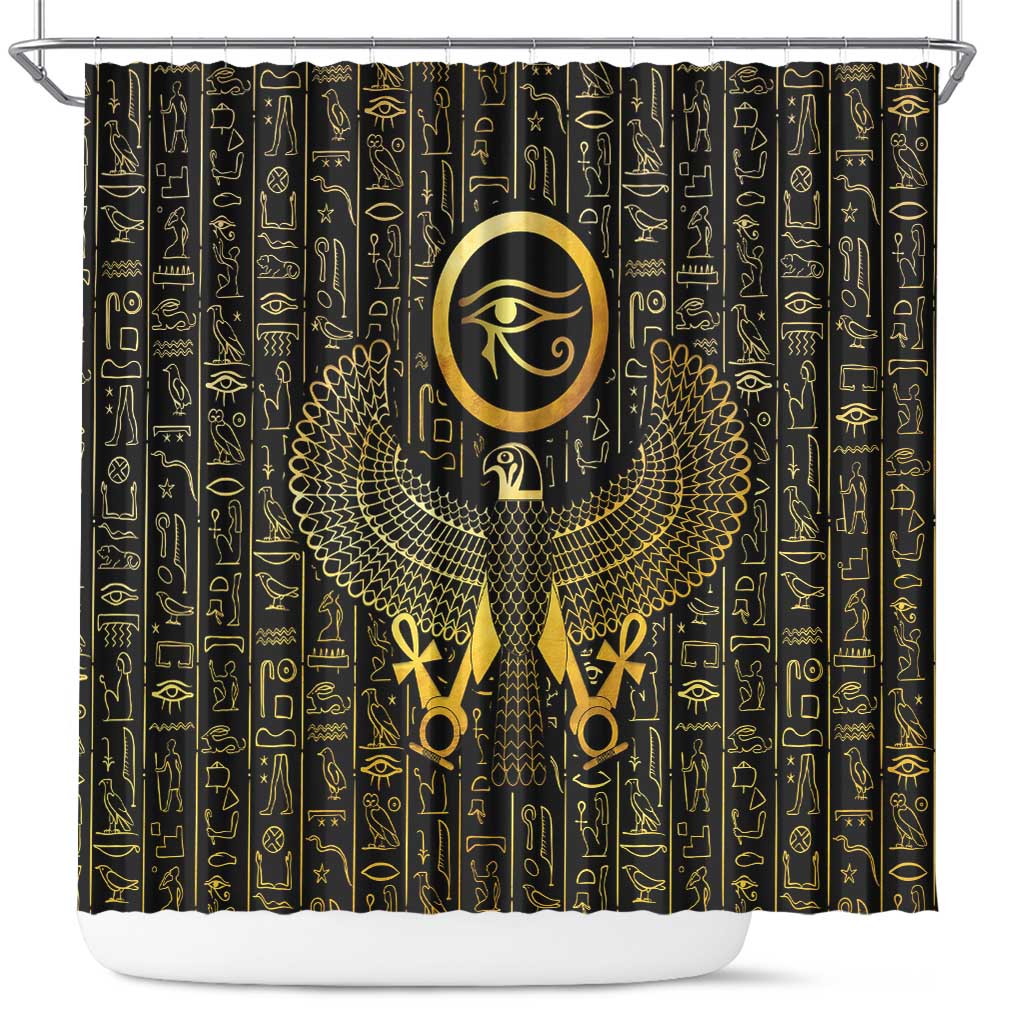 Ancient Egyptian Shower Curtain Horus Falcon God LT15