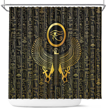 Ancient Egyptian Shower Curtain Horus Falcon God LT15
