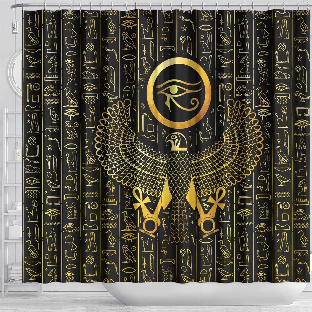 Ancient Egyptian Shower Curtain Horus Falcon God LT15