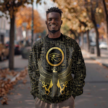 Ancient Egyptian Sweatshirt Horus Falcon God LT15