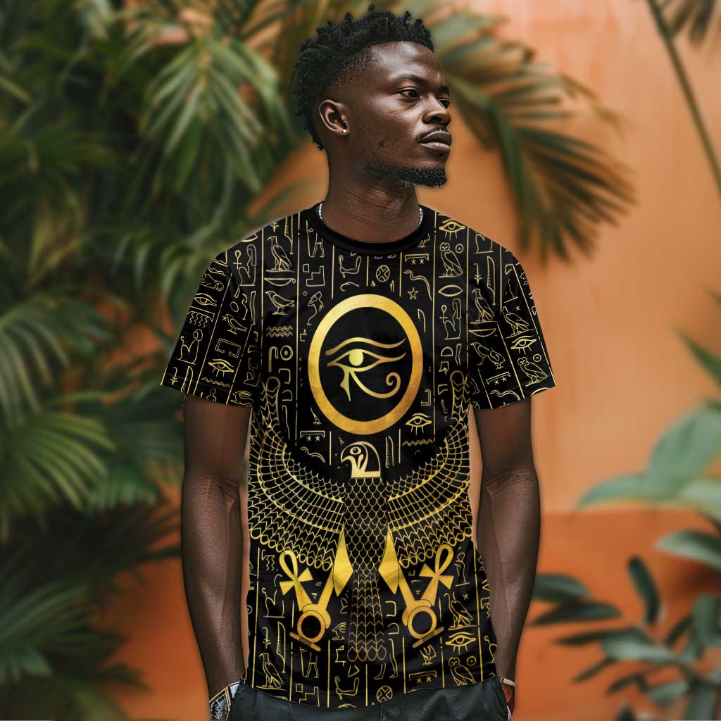 Ancient Egyptian T shirt Horus Falcon God LT15