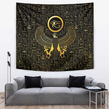 Ancient Egyptian Tapestry Horus Falcon God LT15