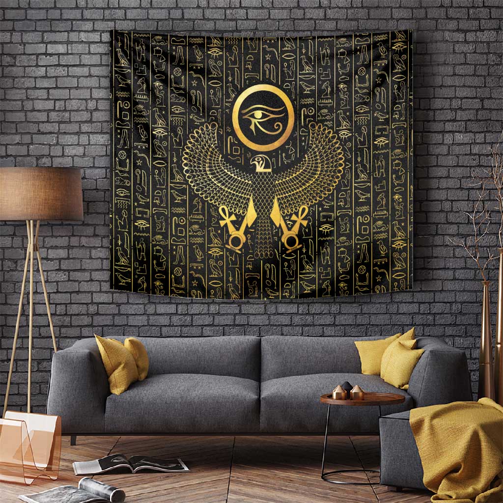 Ancient Egyptian Tapestry Horus Falcon God LT15