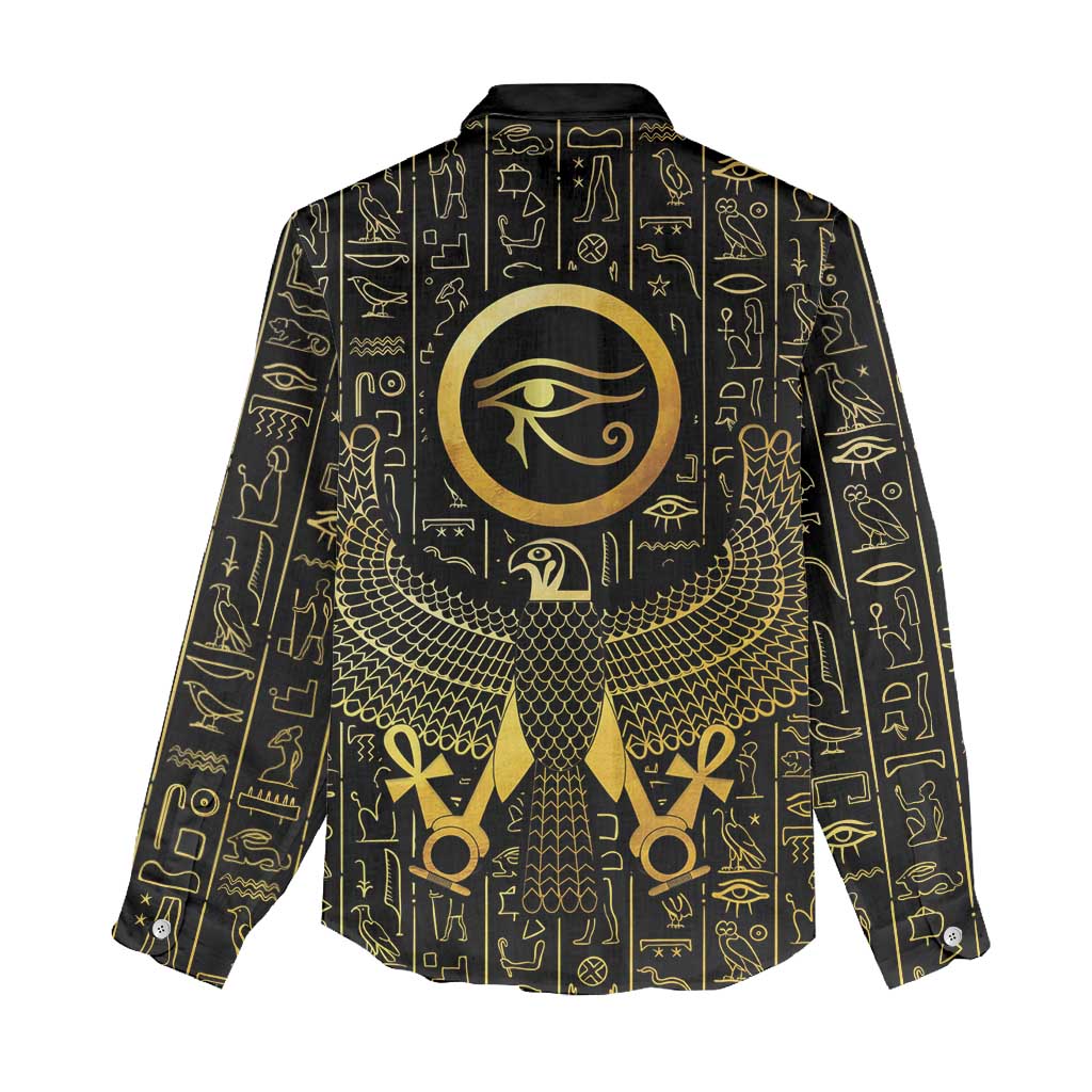 Ancient Egyptian Women Casual Shirt Horus Falcon God LT15