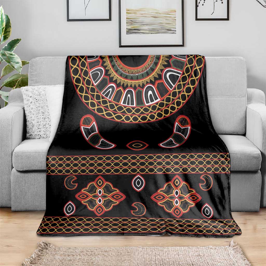 Cameroon Traditional Toghu Pattern Blanket LT15
