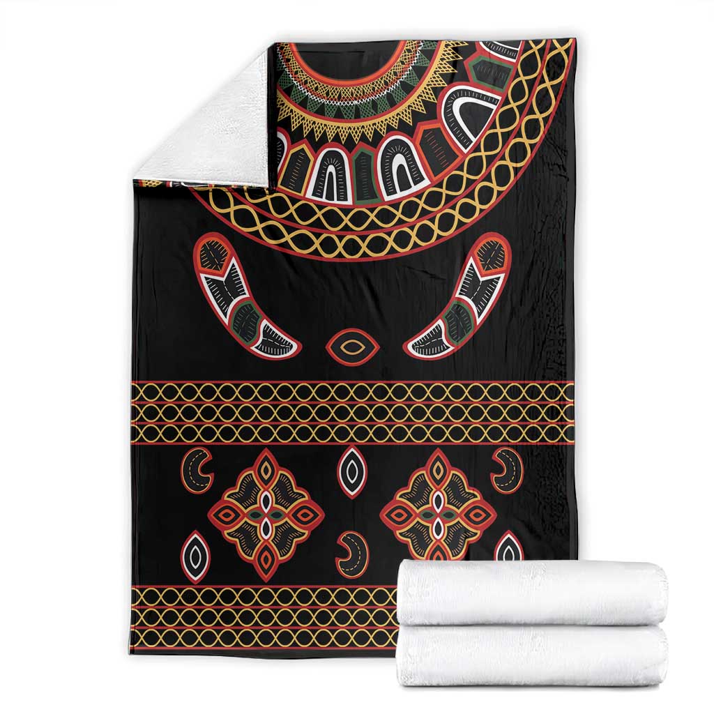 Cameroon Traditional Toghu Pattern Blanket LT15