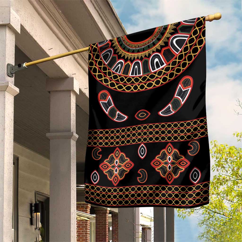 Cameroon Traditional Toghu Pattern Garden Flag LT15