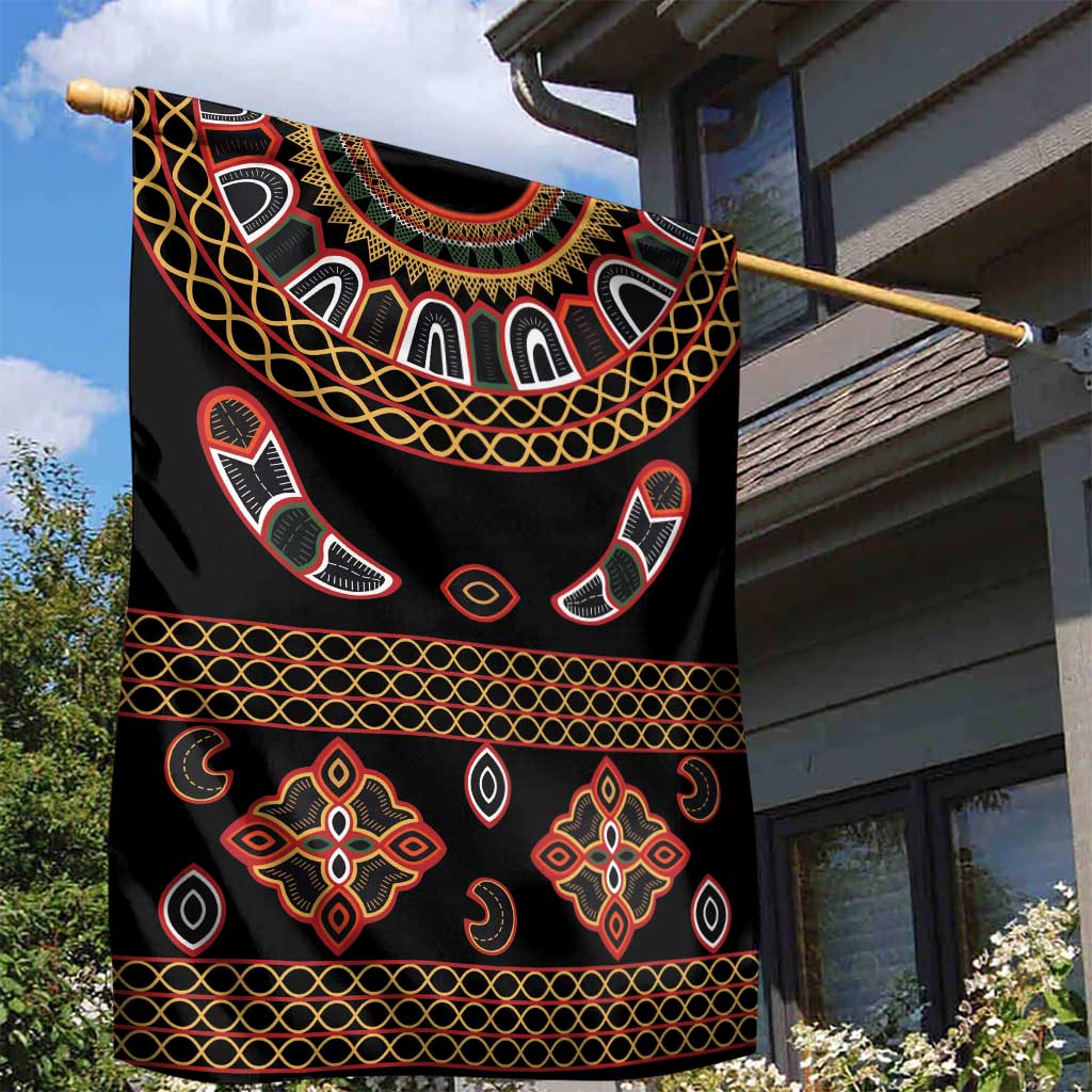 Cameroon Traditional Toghu Pattern Garden Flag LT15