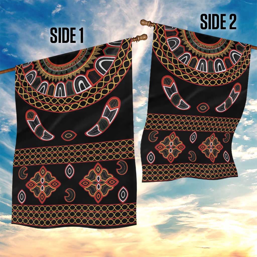 Cameroon Traditional Toghu Pattern Garden Flag LT15