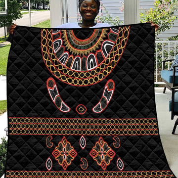 Cameroon Traditional Toghu Pattern Quilt LT15