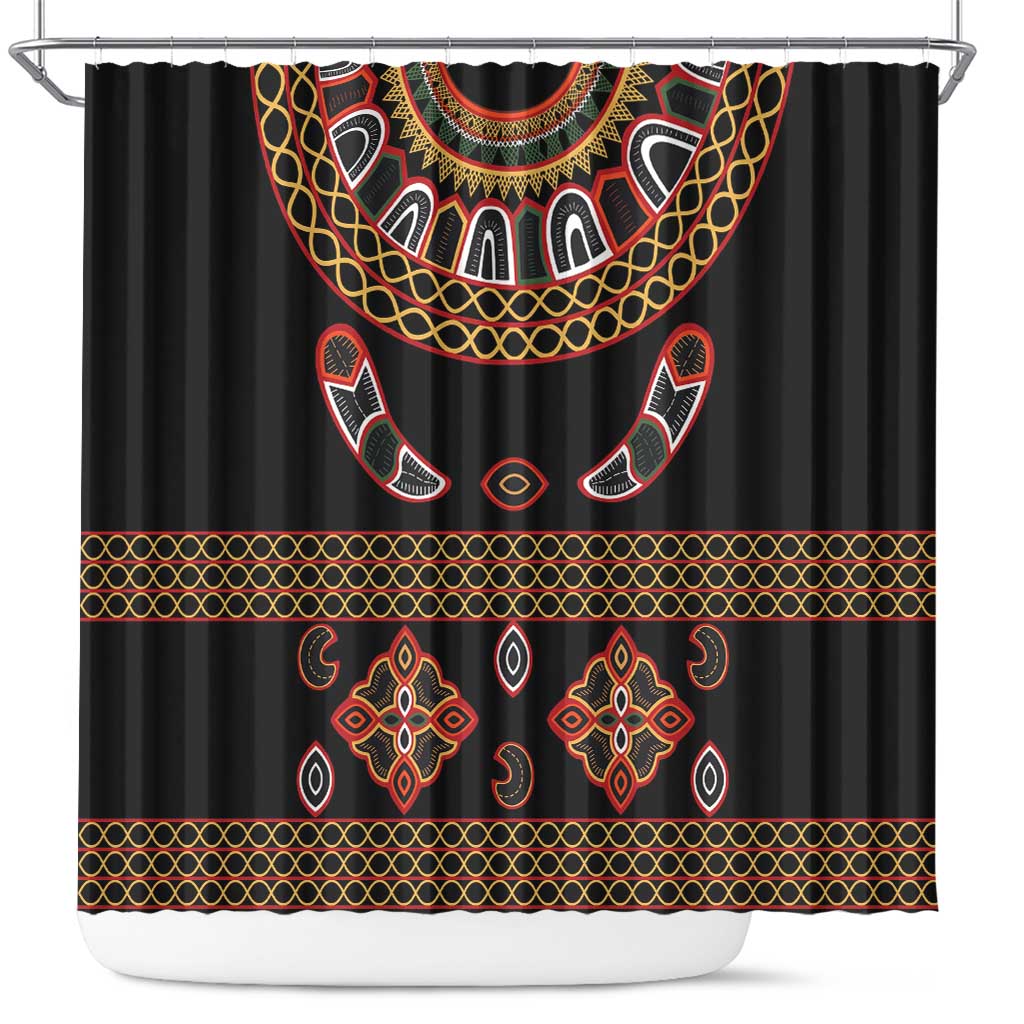 Toghu Shower Curtain Cameroon Traditional Pattern LT15