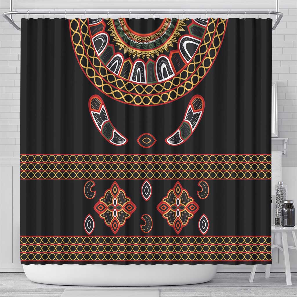 Toghu Shower Curtain Cameroon Traditional Pattern LT15