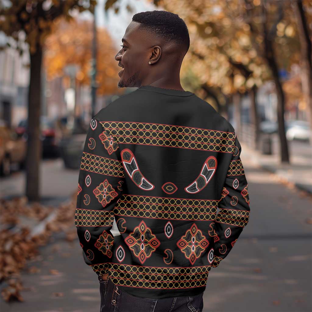 Cameroon Traditional Toghu Pattern Sweatshirt LT15