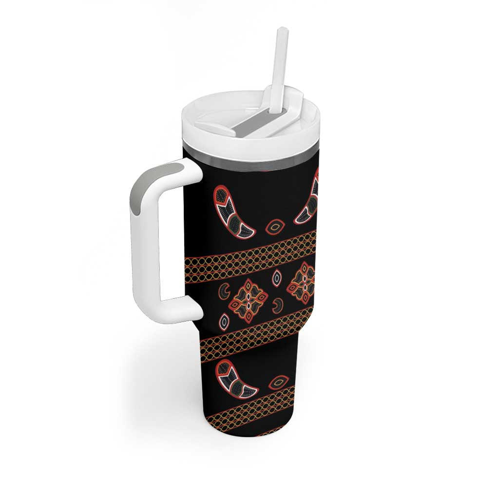 Cameroon Traditional Toghu Pattern Tumbler With Handle LT15