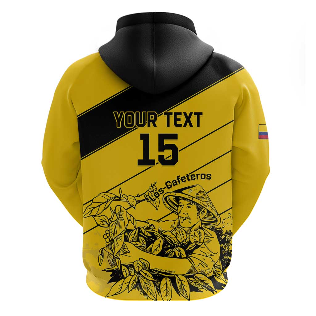 Custom Colombia Football Hoodie Go Los Cafeteros LT15