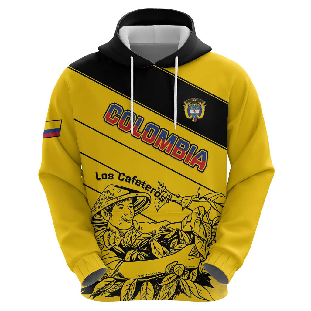 Custom Colombia Football Hoodie Go Los Cafeteros LT15