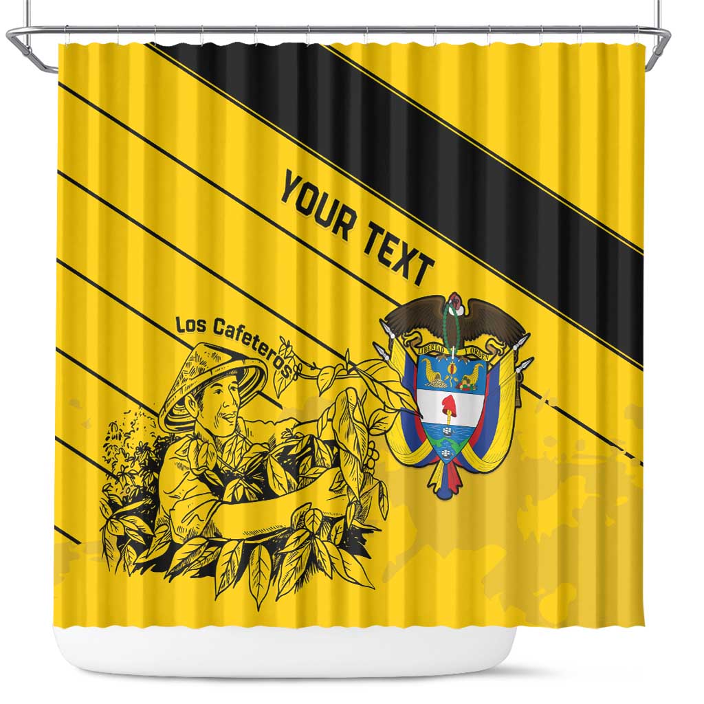 Custom Colombia Football Shower Curtain Go Los Cafeteros LT15
