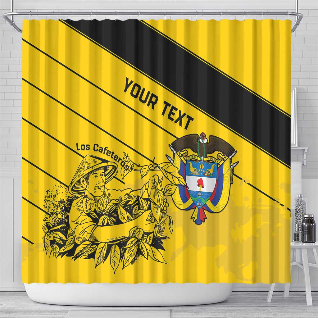 Custom Colombia Football Shower Curtain Go Los Cafeteros LT15