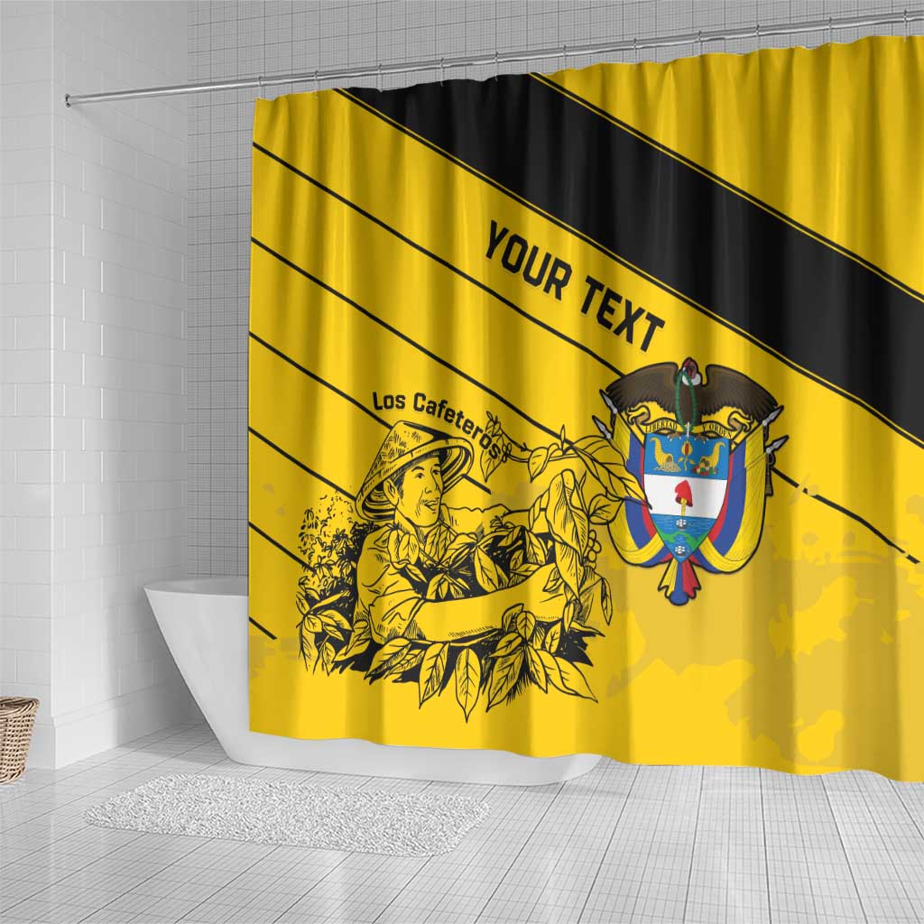Custom Colombia Football Shower Curtain Go Los Cafeteros LT15