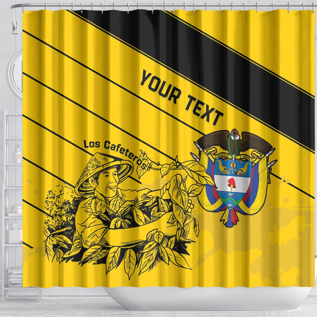 Custom Colombia Football Shower Curtain Go Los Cafeteros LT15