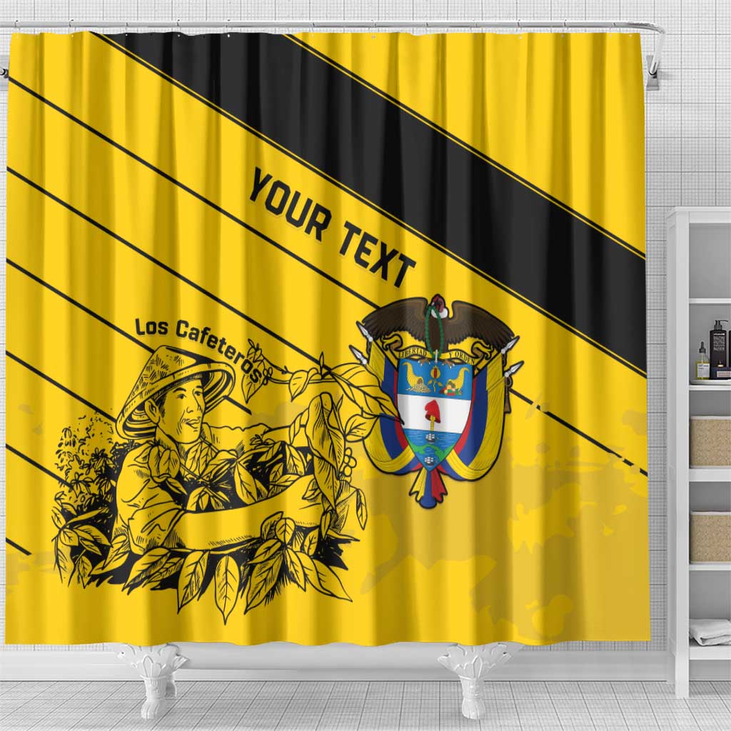 Custom Colombia Football Shower Curtain Go Los Cafeteros LT15