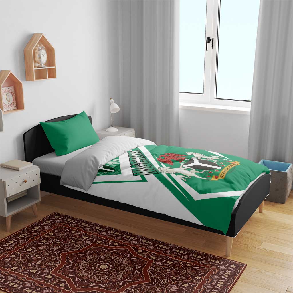 Nigeria Coat Of Arms Sporty Style Bedding Set LT15