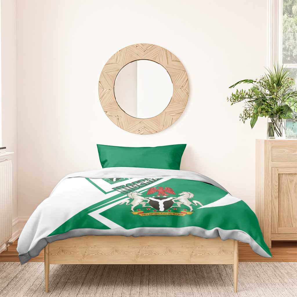 Nigeria Coat Of Arms Sporty Style Bedding Set LT15