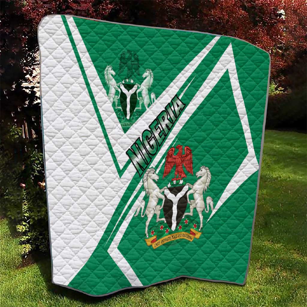 Nigeria Coat Of Arms Sporty Style Quilt LT15