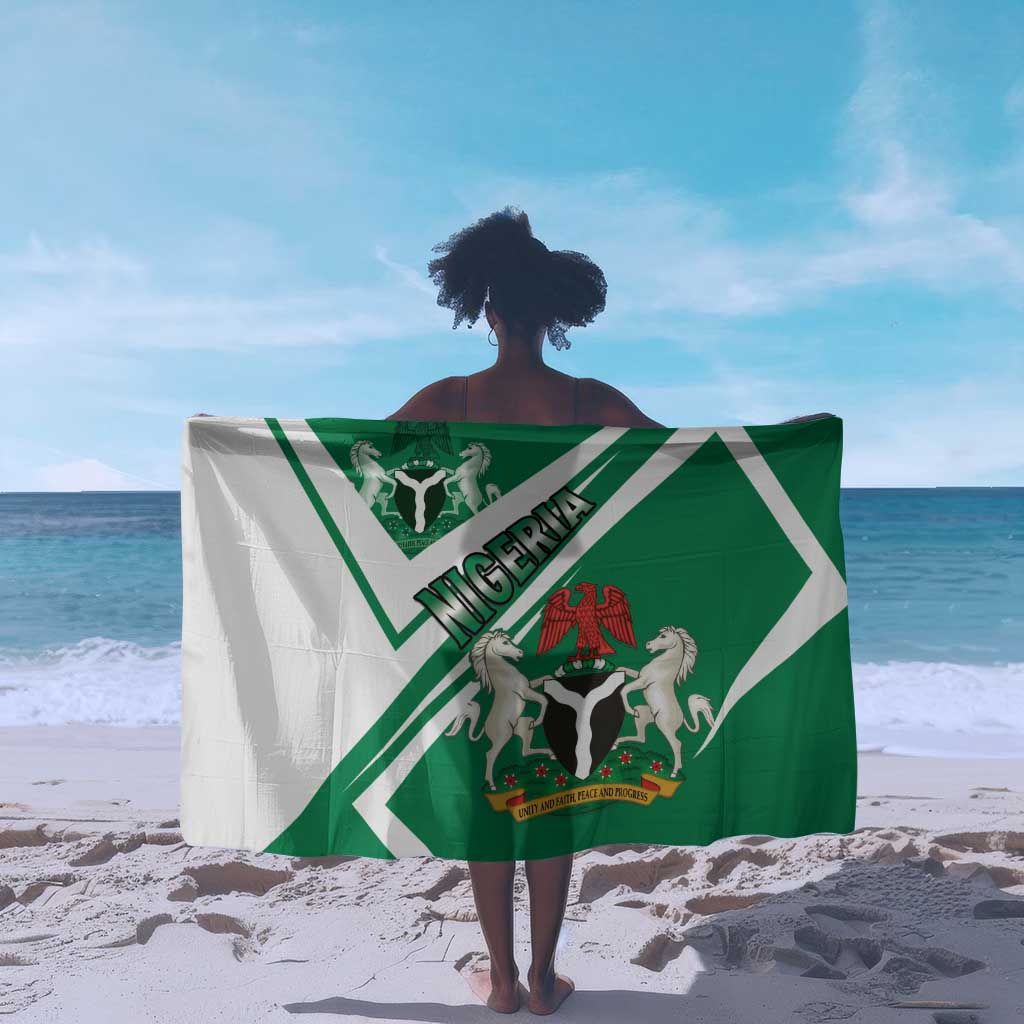 Nigeria Coat Of Arms Sporty Style Sarong LT15
