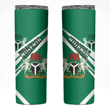 Nigeria Coat Of Arms Sporty Style Skinny Tumbler LT15